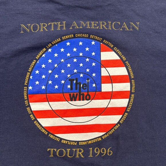 Vintage The Who Quadrophenia Graphic Tour Tee Mens Large Short Sleeve 90s - Picture 4 of 10